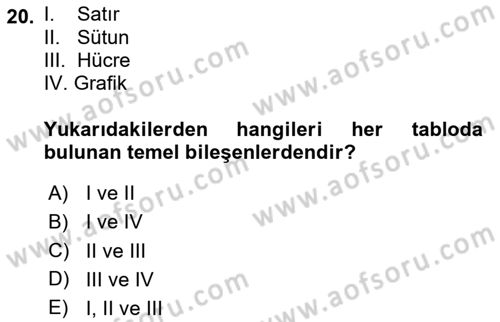 Web Tabanlı Kodlama Dersi 2024 - 2025 Yılı (Vize) Ara Sınav Soruları 20. Soru