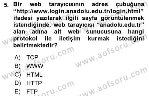 Web Tabanlı Kodlama Dersi 2024 - 2025 Yılı (Vize) Ara Sınav Soruları 5. Soru
