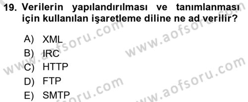 Web Tabanlı Kodlama Dersi 2024 - 2025 Yılı (Final) Dönem Sonu Sınav Soruları 19. Soru