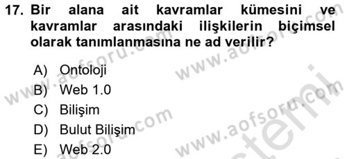 Web Tabanlı Kodlama Dersi 2025 - 2026 Yılı (Final) Dönem Sonu Sınav Soruları 17. Soru