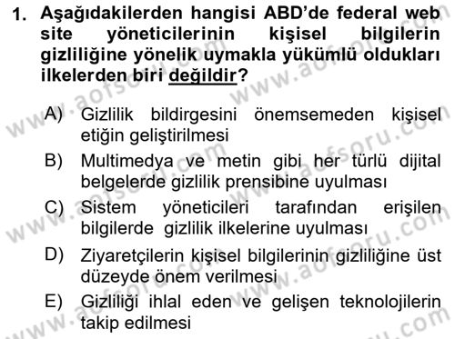 Web Tasarımı Satış ve Pazarlama Dersi 2017 - 2018 Yılı (Vize) Ara Sınav Soruları 1. Soru
