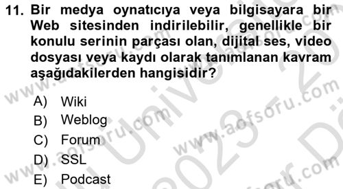 Web Tasarımı Satış ve Pazarlama Dersi 2023 - 2024 Yılı (Vize) Ara Sınav Soruları 11. Soru