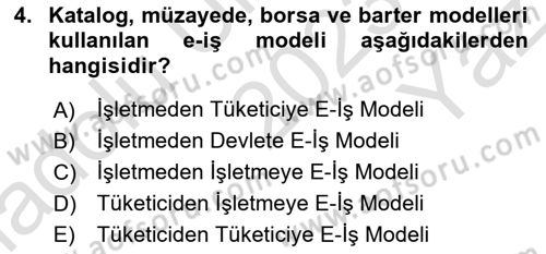 Web Tasarımı Satış ve Pazarlama Dersi 2023 - 2024 Yılı Yaz Okulu Sınav Soruları 4. Soru