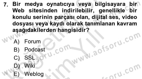 Web Tasarımı Satış ve Pazarlama Dersi 2023 - 2024 Yılı Yaz Okulu Sınav Soruları 7. Soru