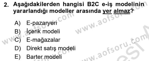 Web Tasarımı Satış ve Pazarlama Dersi 2024 - 2025 Yılı (Final) Dönem Sonu Sınav Soruları 2. Soru