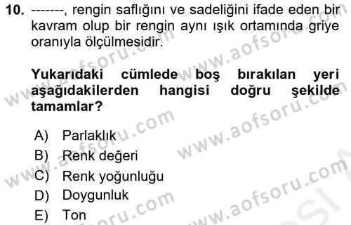 Görsel Web Tasarımı Dersi 2017 - 2018 Yılı 3 Ders Sınav Soruları 10. Soru