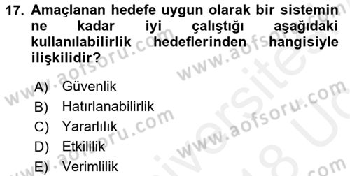 Görsel Web Tasarımı Dersi 2017 - 2018 Yılı 3 Ders Sınav Soruları 17. Soru