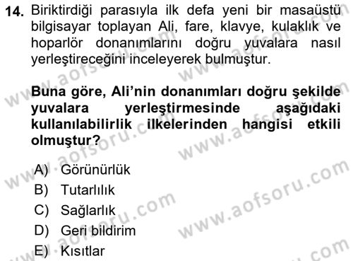 Görsel Web Tasarımı Dersi 2017 - 2018 Yılı (Final) Dönem Sonu Sınav Soruları 14. Soru