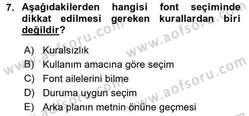 Görsel Web Tasarımı Dersi 2017 - 2018 Yılı (Final) Dönem Sonu Sınav Soruları 7. Soru