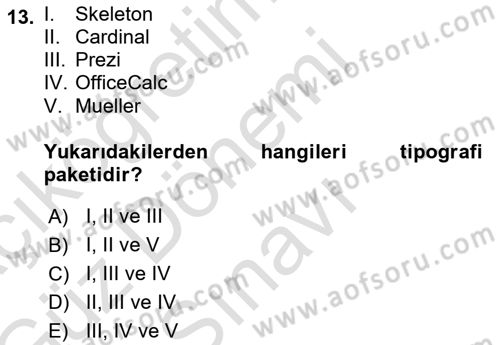 Görsel Web Tasarımı Dersi 2019 - 2020 Yılı (Final) Dönem Sonu Sınav Soruları 13. Soru
