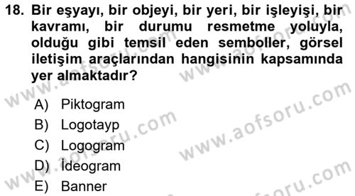 Görsel Web Tasarımı Dersi 2020 - 2021 Yılı Yaz Okulu Sınav Soruları 18. Soru