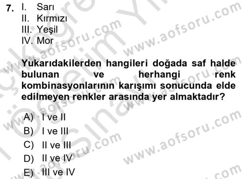 Görsel Web Tasarımı Dersi 2020 - 2021 Yılı Yaz Okulu Sınav Soruları 7. Soru