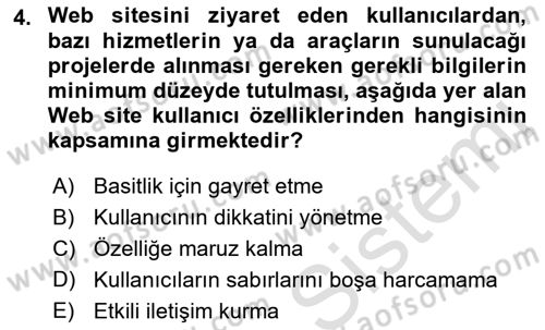 Görsel Web Tasarımı Dersi 2021 - 2022 Yılı (Vize) Ara Sınav Soruları 4. Soru