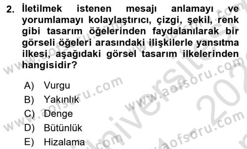 Görsel Web Tasarımı Dersi 2021 - 2022 Yılı (Final) Dönem Sonu Sınav Soruları 2. Soru