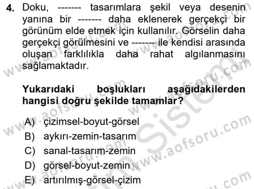 Görsel Web Tasarımı Dersi 2021 - 2022 Yılı Yaz Okulu Sınav Soruları 4. Soru