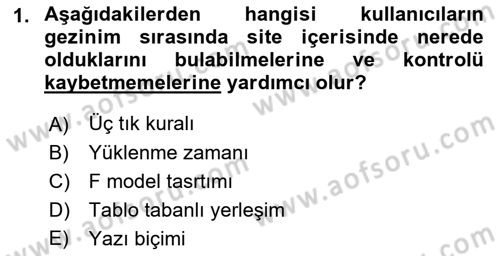 Görsel Web Tasarımı Dersi 2022 - 2023 Yılı (Vize) Ara Sınav Soruları 1. Soru