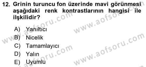 Görsel Web Tasarımı Dersi 2022 - 2023 Yılı (Final) Dönem Sonu Sınav Soruları 12. Soru