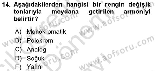 Görsel Web Tasarımı Dersi 2022 - 2023 Yılı (Final) Dönem Sonu Sınav Soruları 14. Soru
