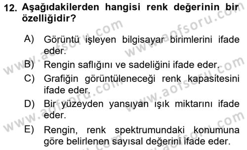 Görsel Web Tasarımı Dersi 2022 - 2023 Yılı Yaz Okulu Sınav Soruları 12. Soru