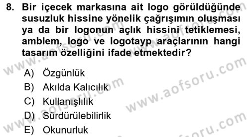 Görsel Web Tasarımı Dersi 2022 - 2023 Yılı Yaz Okulu Sınav Soruları 8. Soru