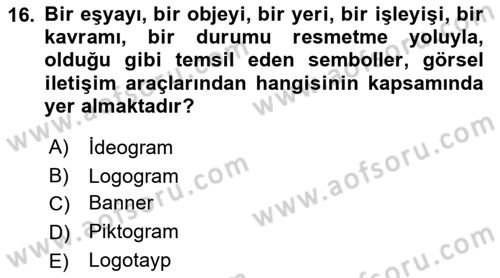 Görsel Web Tasarımı Dersi 2023 - 2024 Yılı (Vize) Ara Sınav Soruları 16. Soru
