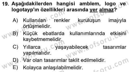 Görsel Web Tasarımı Dersi 2023 - 2024 Yılı (Vize) Ara Sınav Soruları 19. Soru