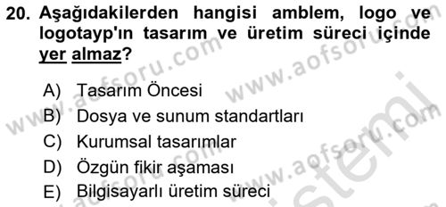 Görsel Web Tasarımı Dersi 2023 - 2024 Yılı (Vize) Ara Sınav Soruları 20. Soru
