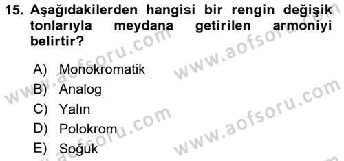 Görsel Web Tasarımı Dersi 2023 - 2024 Yılı Yaz Okulu Sınav Soruları 15. Soru