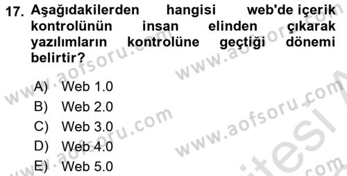 Görsel Web Tasarımı Dersi 2023 - 2024 Yılı Yaz Okulu Sınav Soruları 17. Soru