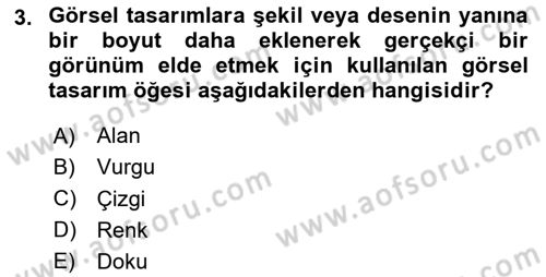 Görsel Web Tasarımı Dersi 2023 - 2024 Yılı Yaz Okulu Sınav Soruları 3. Soru