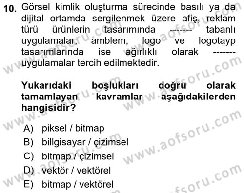 Görsel Web Tasarımı Dersi 2024 - 2025 Yılı (Final) Dönem Sonu Sınav Soruları 10. Soru