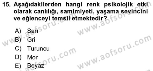 Görsel Web Tasarımı Dersi 2024 - 2025 Yılı (Final) Dönem Sonu Sınav Soruları 15. Soru
