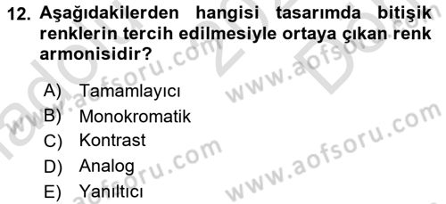Görsel Web Tasarımı Dersi 2025 - 2026 Yılı (Final) Dönem Sonu Sınav Soruları 12. Soru