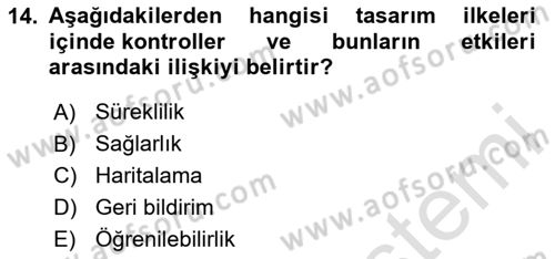 Görsel Web Tasarımı Dersi 2025 - 2026 Yılı (Final) Dönem Sonu Sınav Soruları 14. Soru