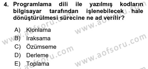 İnternet Tabanlı Programlama Dersi 2017 - 2018 Yılı (Vize) Ara Sınav Soruları 4. Soru