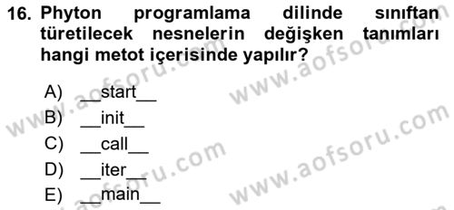 İnternet Tabanlı Programlama Dersi 2018 - 2019 Yılı 3 Ders Sınav Soruları 16. Soru