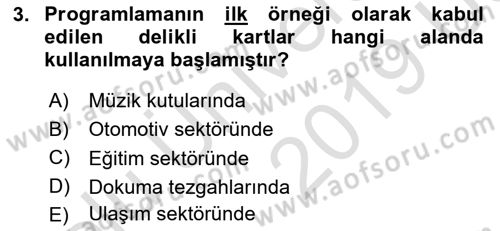 İnternet Tabanlı Programlama Dersi 2018 - 2019 Yılı 3 Ders Sınav Soruları 3. Soru