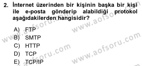 İnternet Tabanlı Programlama Dersi 2018 - 2019 Yılı (Vize) Ara Sınav Soruları 2. Soru