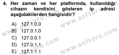 İnternet Tabanlı Programlama Dersi 2020 - 2021 Yılı Yaz Okulu Sınav Soruları 4. Soru