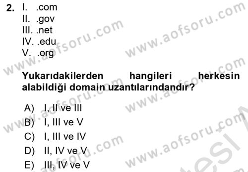 İnternet Tabanlı Programlama Dersi 2021 - 2022 Yılı (Vize) Ara Sınav Soruları 2. Soru