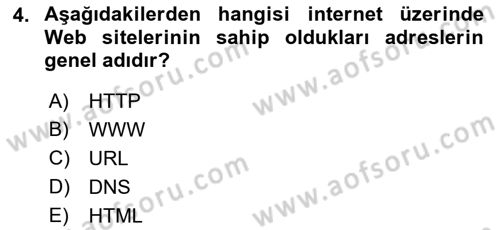 İnternet Tabanlı Programlama Dersi 2021 - 2022 Yılı (Vize) Ara Sınav Soruları 4. Soru