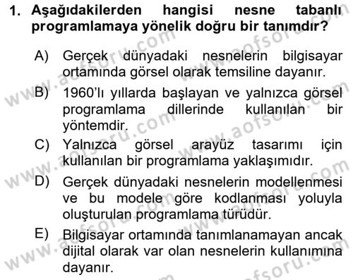 İnternet Tabanlı Programlama Dersi 2023 - 2024 Yılı (Vize) Ara Sınav Soruları 1. Soru