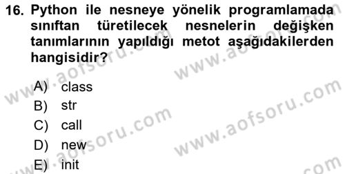 İnternet Tabanlı Programlama Dersi 2024 - 2025 Yılı (Final) Dönem Sonu Sınav Soruları 16. Soru