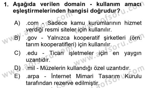 İnternet Tabanlı Programlama Dersi 2024 - 2025 Yılı Yaz Okulu Sınav Soruları 1. Soru