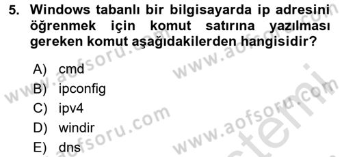 İnternet Tabanlı Programlama Dersi 2024 - 2025 Yılı Yaz Okulu Sınav Soruları 5. Soru