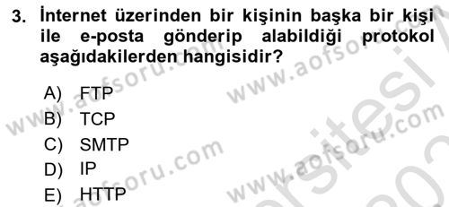 İnternet Tabanlı Programlama Dersi 2025 - 2026 Yılı (Vize) Ara Sınav Soruları 3. Soru