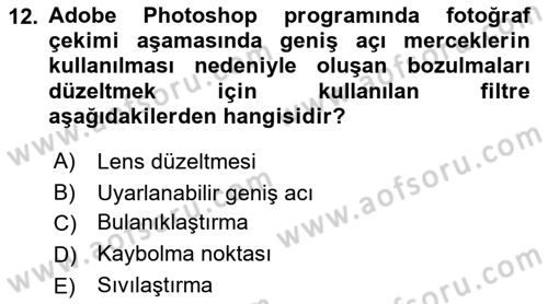 Web Grafik Tasarımı Dersi 2017 - 2018 Yılı 3 Ders Sınav Soruları 12. Soru