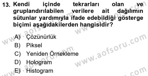Web Grafik Tasarımı Dersi 2017 - 2018 Yılı 3 Ders Sınav Soruları 13. Soru
