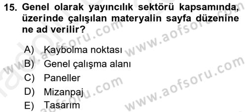 Web Grafik Tasarımı Dersi 2017 - 2018 Yılı 3 Ders Sınav Soruları 15. Soru
