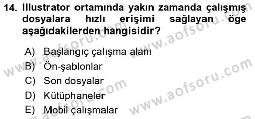 Web Grafik Tasarımı Dersi 2017 - 2018 Yılı (Vize) Ara Sınav Soruları 14. Soru